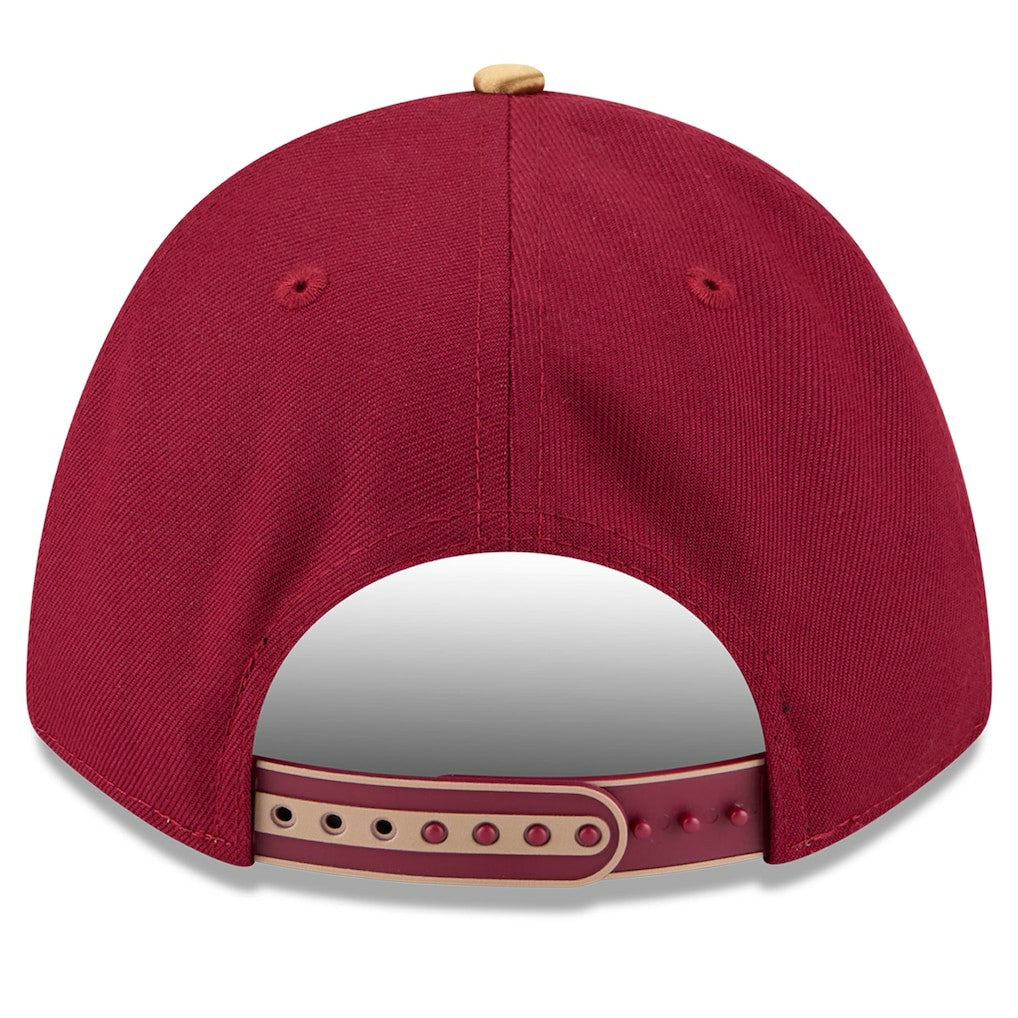 New Era Cleveland Cavaliers 2025 NBA Tip Off M-Crown A-Frame 9FORTY Adjustable Hat White/Wine