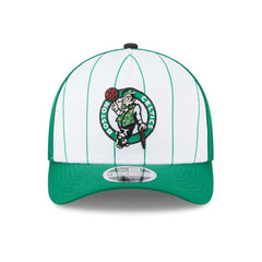 New Era Boston Celtics 2025 NBA Tip Off M-Crown A-Frame 9FORTY Adjustable Hat White/Kelly Green