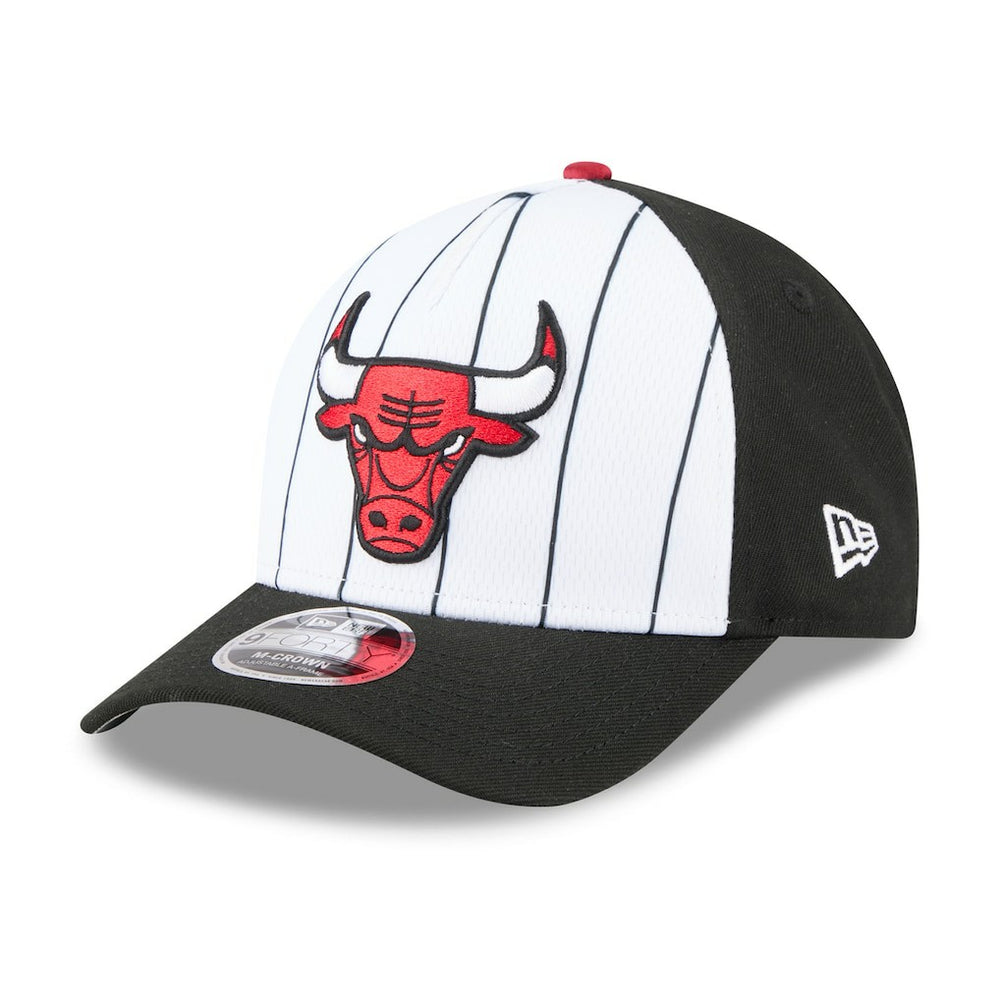 New Era Chicago Bulls 2025 NBA Tip Off M-Crown A-Frame 9FORTY Adjustable Hat White/Black