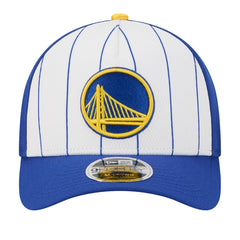 New Era Golden State Warriors 2025 NBA Tip Off M-Crown A-Frame 9FORTY Adjustable Hat White/Royal