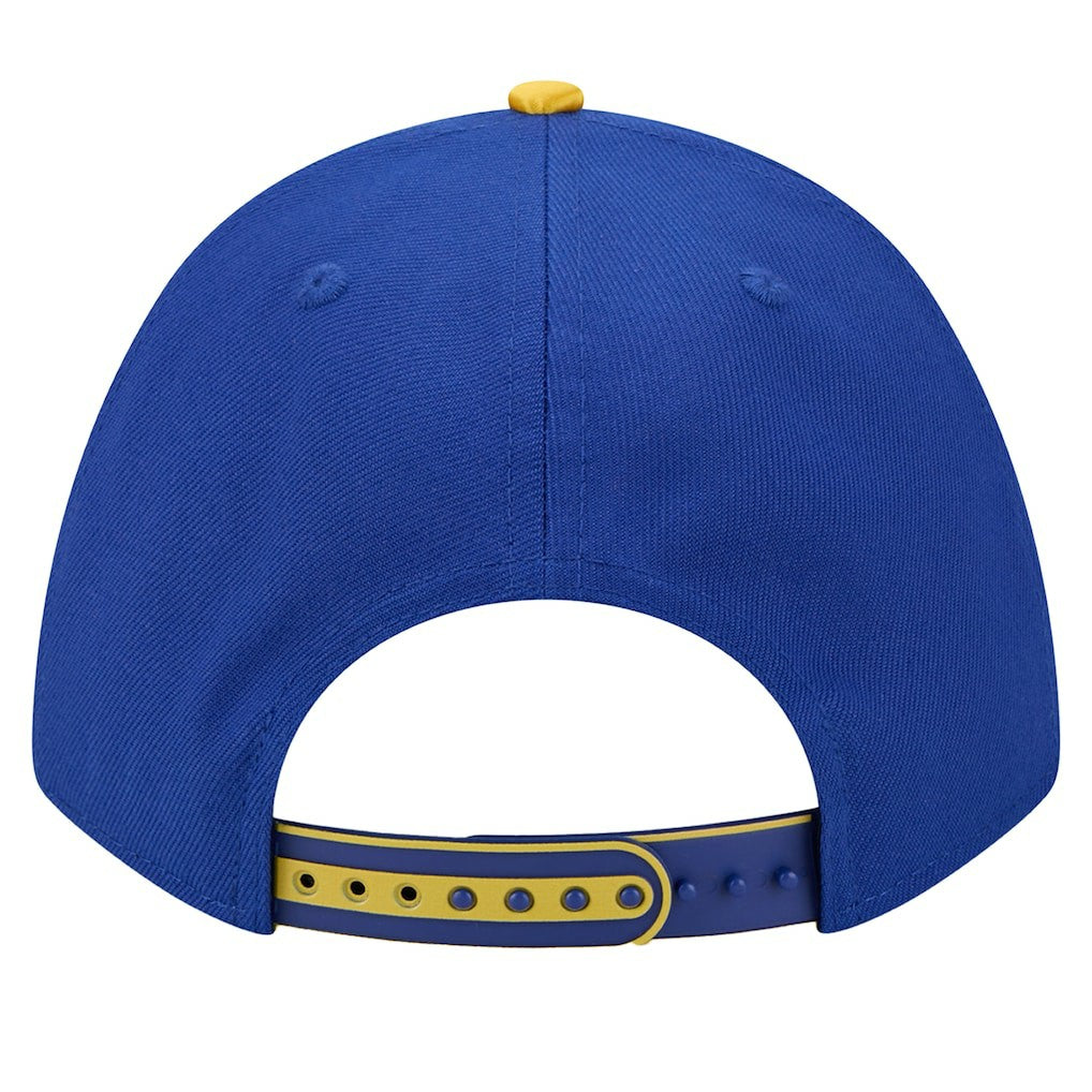 New Era Golden State Warriors 2025 NBA Tip Off M-Crown A-Frame 9FORTY Adjustable Hat White/Royal