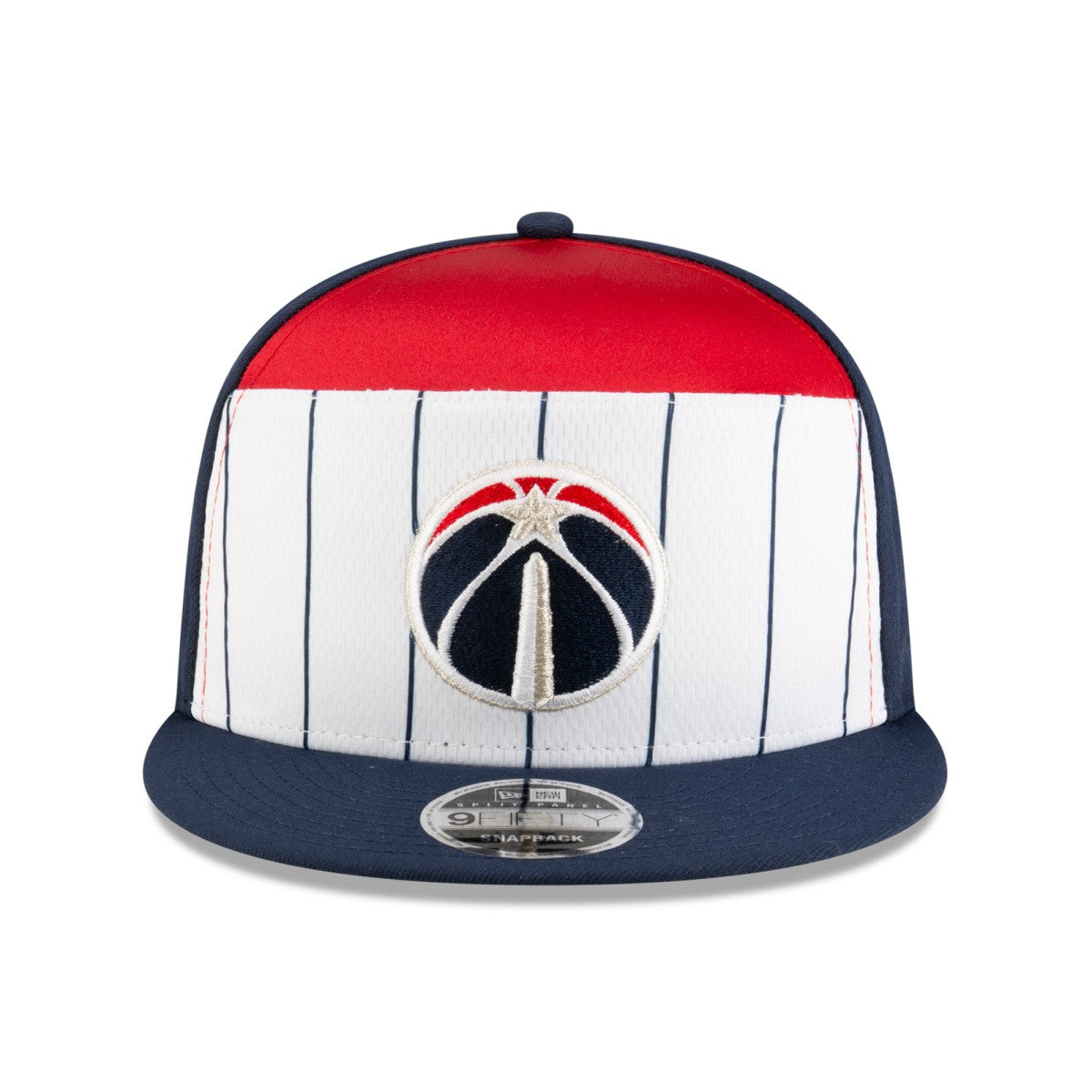 New Era Washington Wizards 2025 NBA Tip Off Split Panel 9FIFTY Snapback Hat White/Navy
