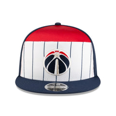 New Era Washington Wizards 2025 NBA Tip Off Split Panel 9FIFTY Snapback Hat White/Navy