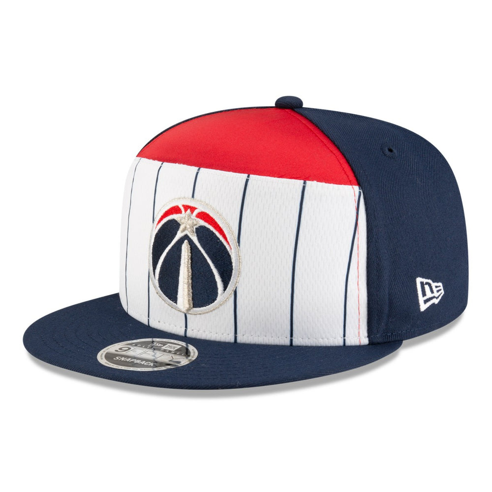 New Era Washington Wizards 2025 NBA Tip Off Split Panel 9FIFTY Snapback Hat White/Navy