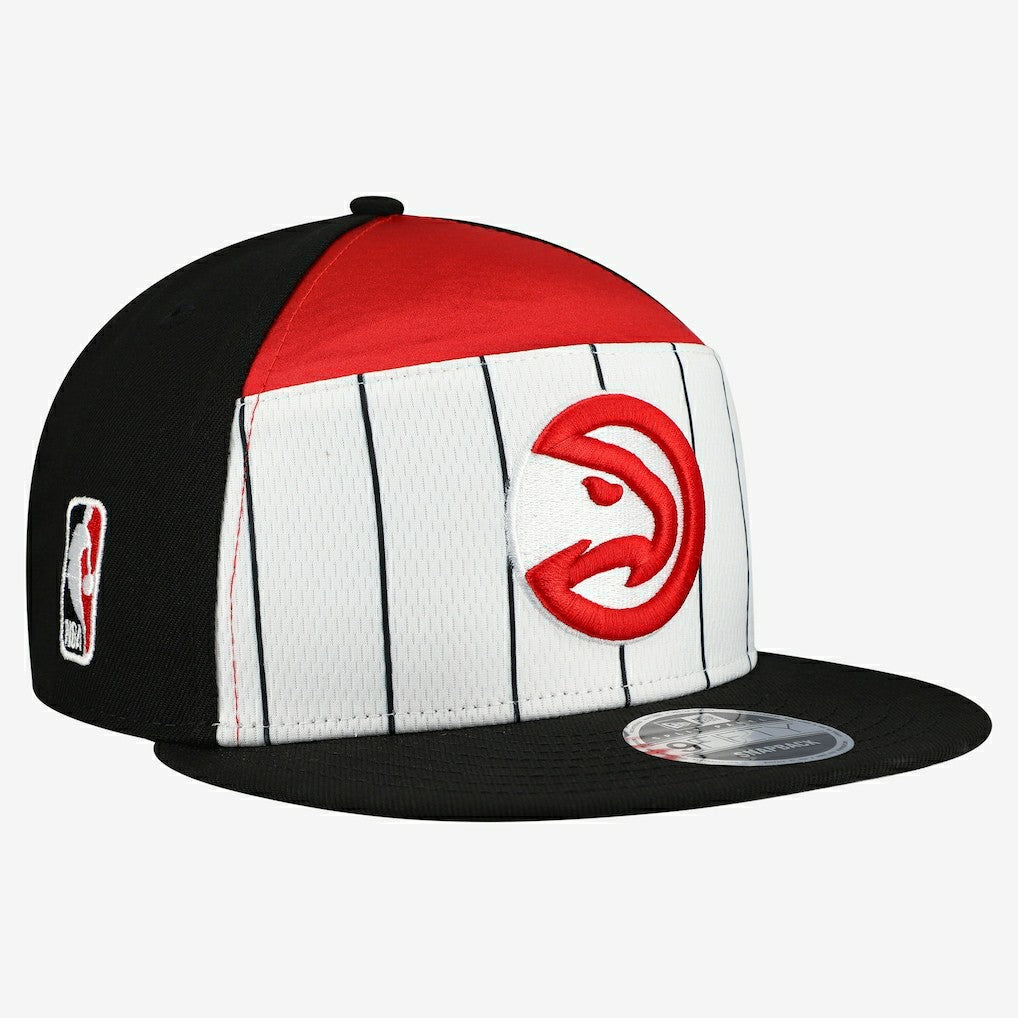 New Era Atlanta Hawks 2025 NBA Tip Off Split Panel 9FIFTY Snapback Hat White/Red