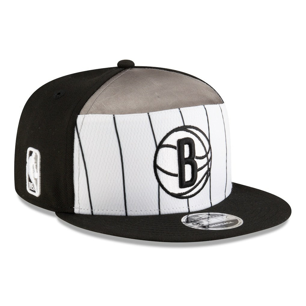 New Era Brooklyn Nets 2025 NBA Tip Off Split Panel 9FIFTY Snapback Hat White/Black