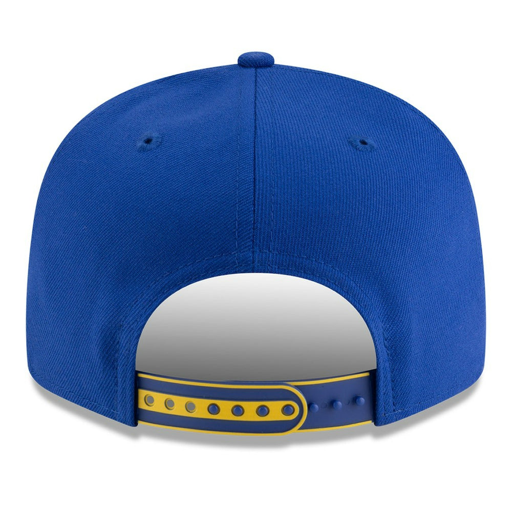 New Era Golden State Warriors 2025 NBA Tip Off Split Panel 9FIFTY Snapback Hat White/Royal