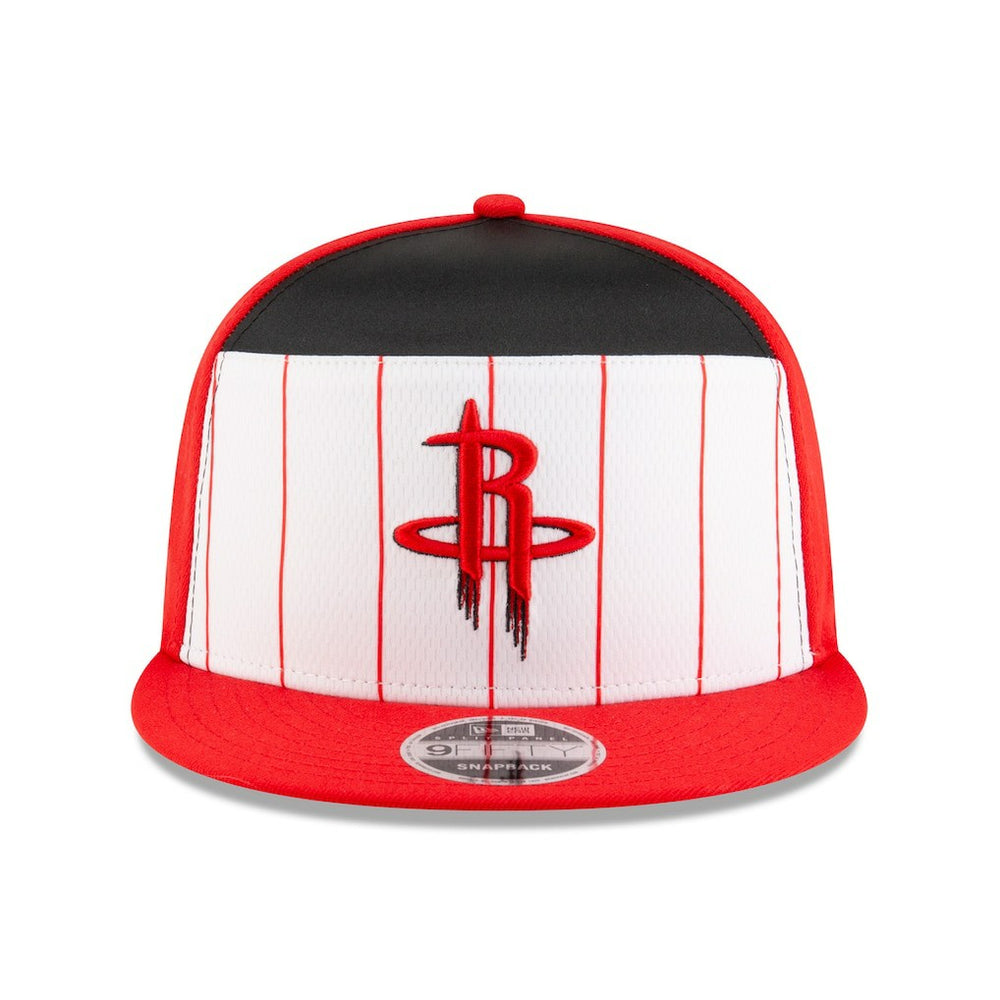 New Era Houston Rockets 2025 NBA Tip Off Split Panel 9FIFTY Snapback Hat White/Red