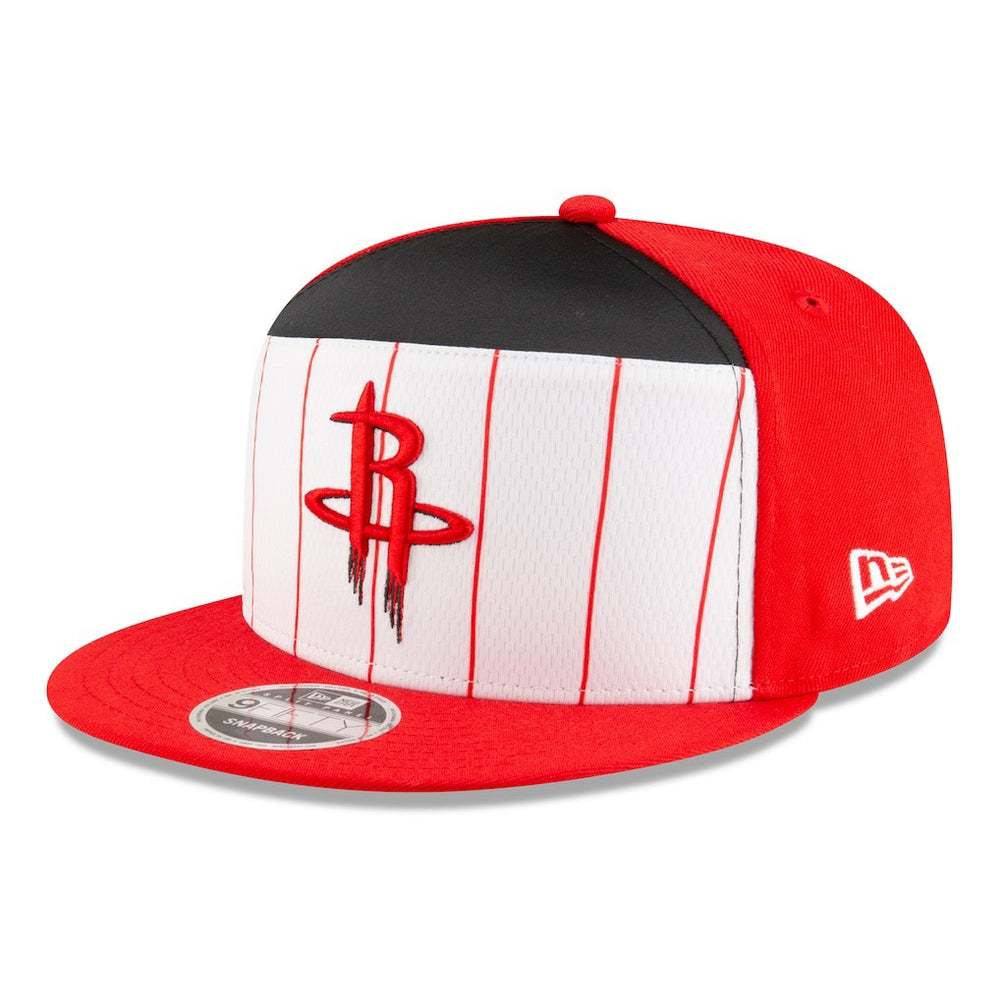 New Era Houston Rockets 2025 NBA Tip Off Split Panel 9FIFTY Snapback Hat White/Red