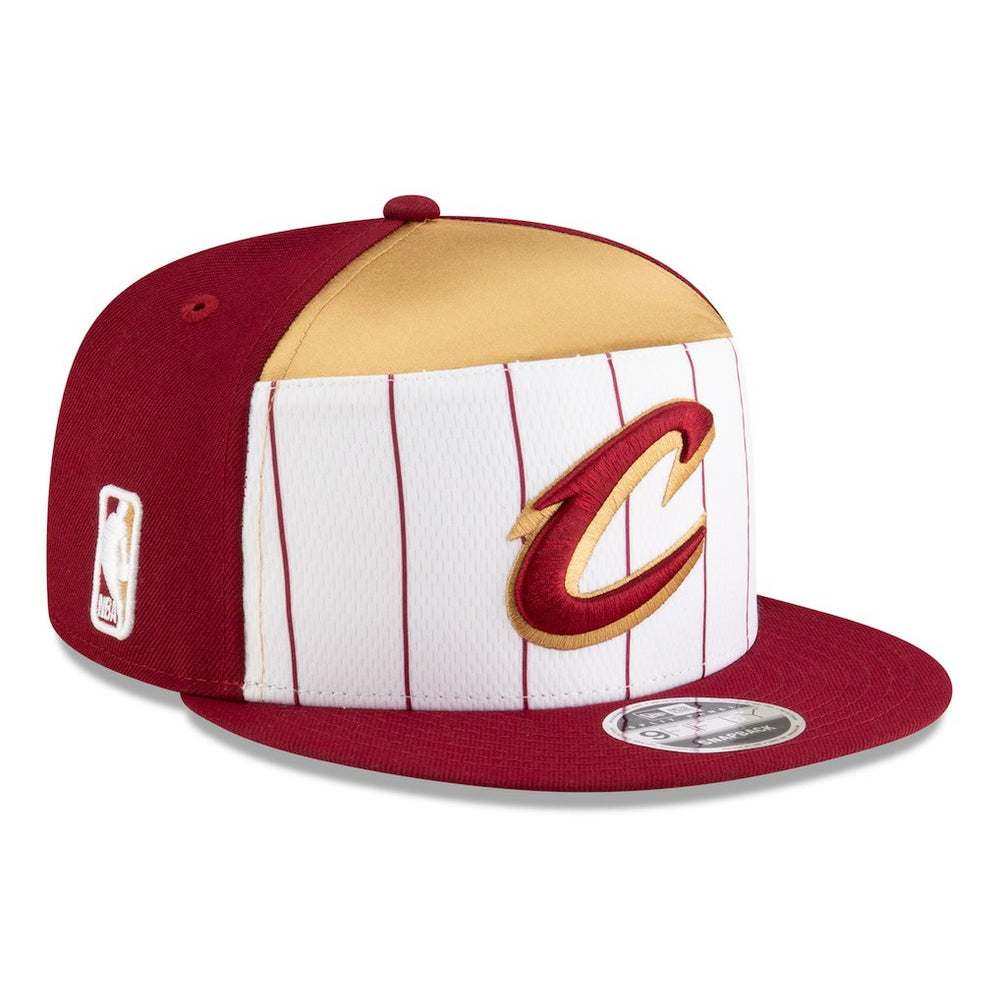 New Era Cleveland Cavaliers 2025 NBA Tip Off Split Panel 9FIFTY Snapback Hat White/Wine