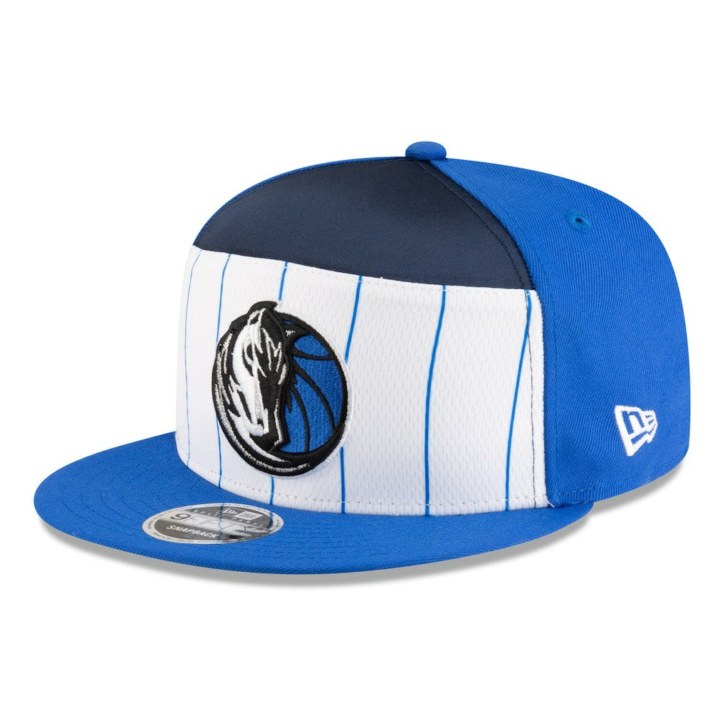 New Era Dallas Mavericks 2025 NBA Tip Off Split Panel 9FIFTY Snapback Hat White/Blue