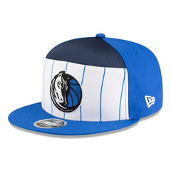 New Era Dallas Mavericks 2025 NBA Tip Off Split Panel 9FIFTY Snapback Hat White/Blue