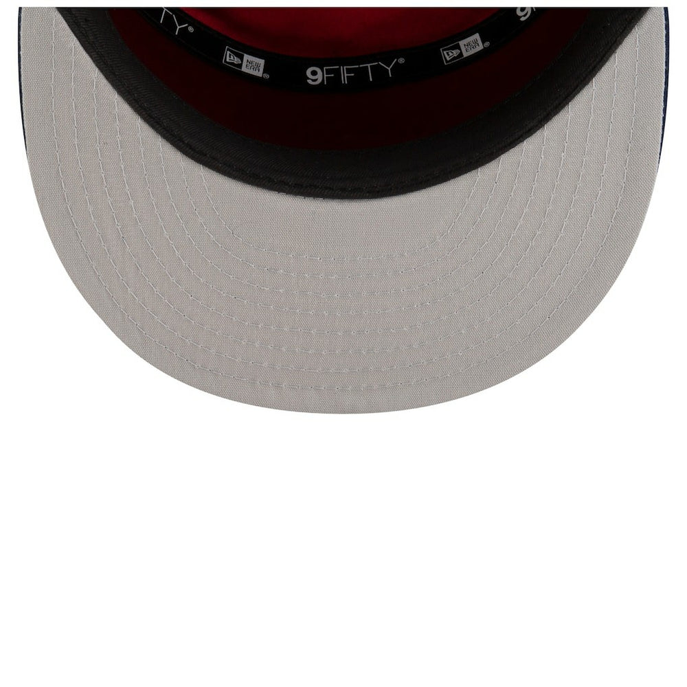 New Era Denver Nuggets 2025 NBA Tip Off Split Panel 9FIFTY Snapback Hat White/Navy