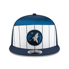 New Era Minnesota Timberwolves 2025 NBA Tip Off Split Panel 9FIFTY Snapback Hat White/Navy