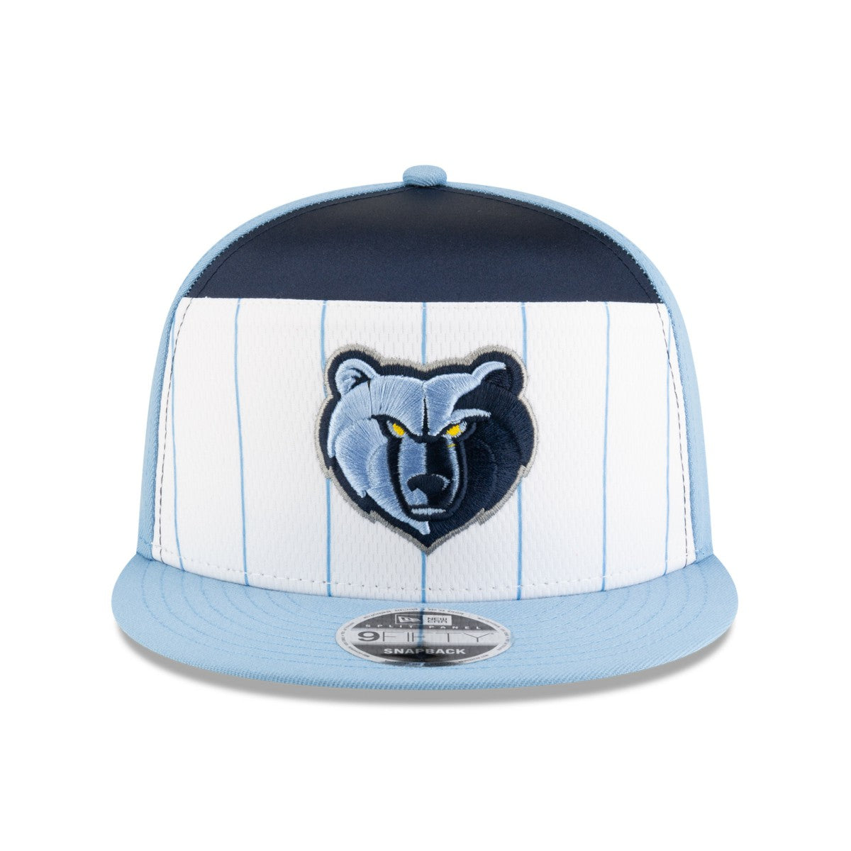 New Era Memphis Grizzlies 2025 NBA Tip Off Split Panel 9FIFTY Snapback Hat White/Light Blue
