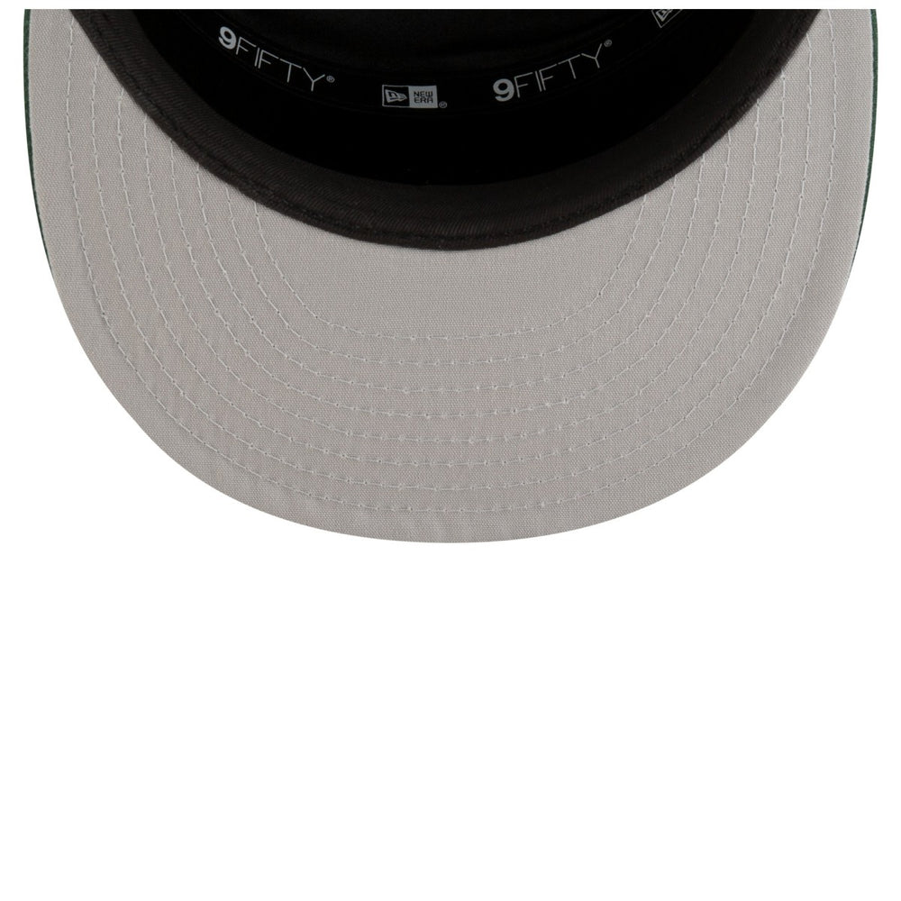 New Era Milwaukee Bucks 2025 NBA Tip Off Split Panel 9FIFTY Snapback Hat White/Hunter Green