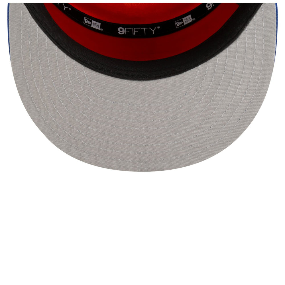 New Era New York Knicks 2025 NBA Tip Off Split Panel 9FIFTY Snapback Hat White/Blue
