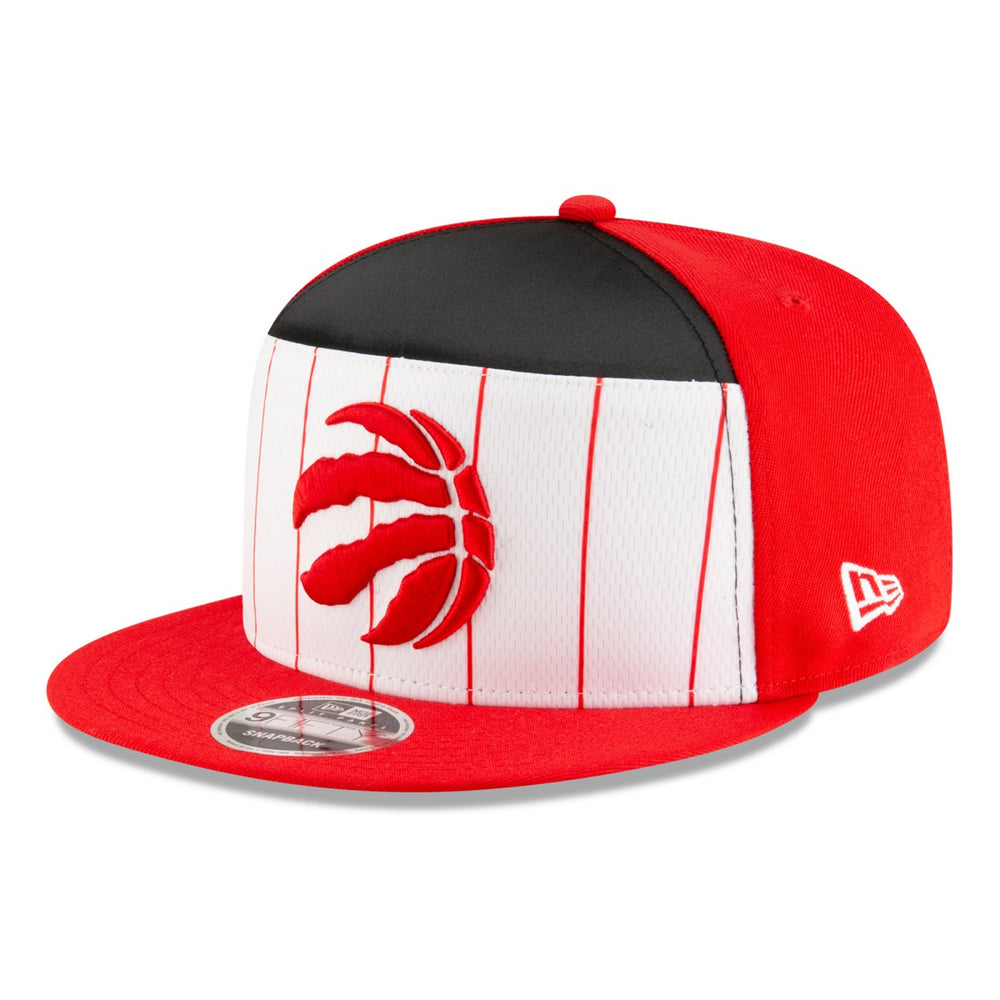 New Era Toronto Raptors 2025 NBA Tip Off Split Panel 9FIFTY Snapback Hat White/Red