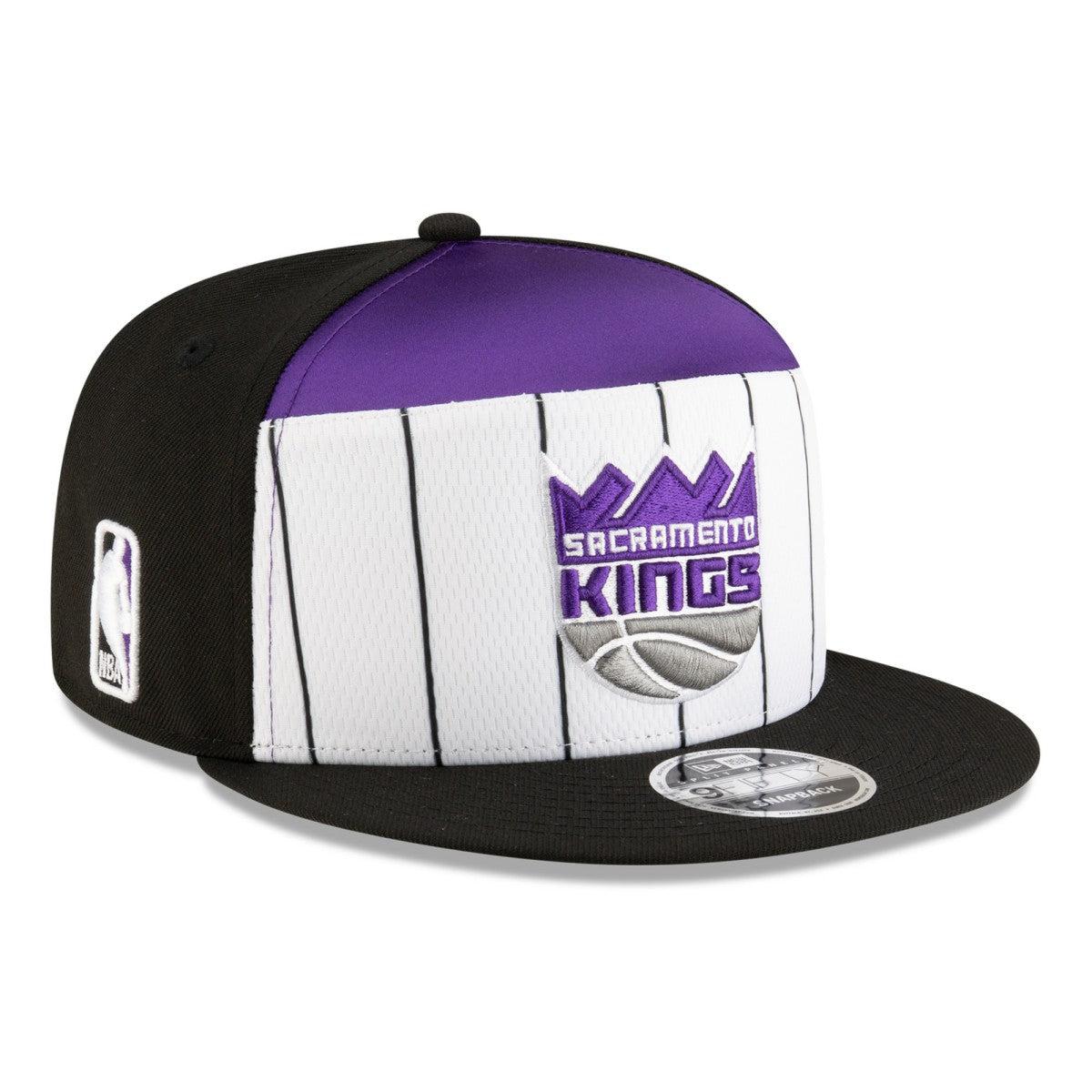 New Era Sacramento Kings 2025 NBA Tip Off Split Panel 9FIFTY Snapback Hat White/Black