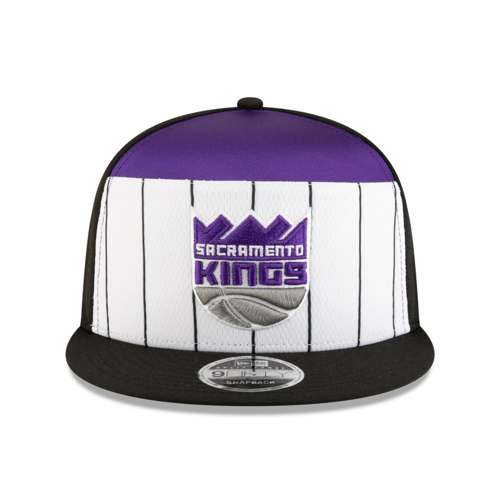 New Era Sacramento Kings 2025 NBA Tip Off Split Panel 9FIFTY Snapback Hat White/Black