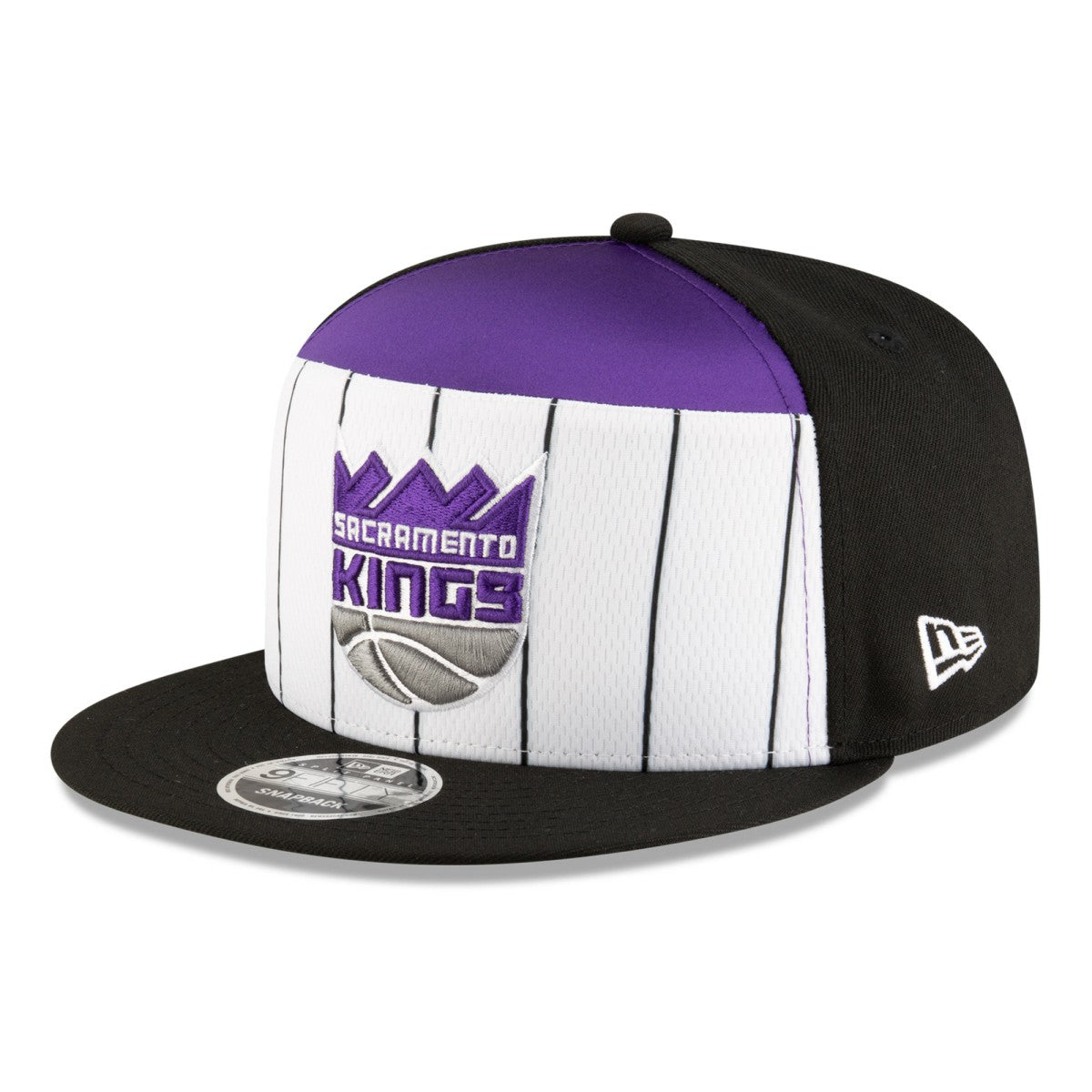 New Era Sacramento Kings 2025 NBA Tip Off Split Panel 9FIFTY Snapback Hat White/Black
