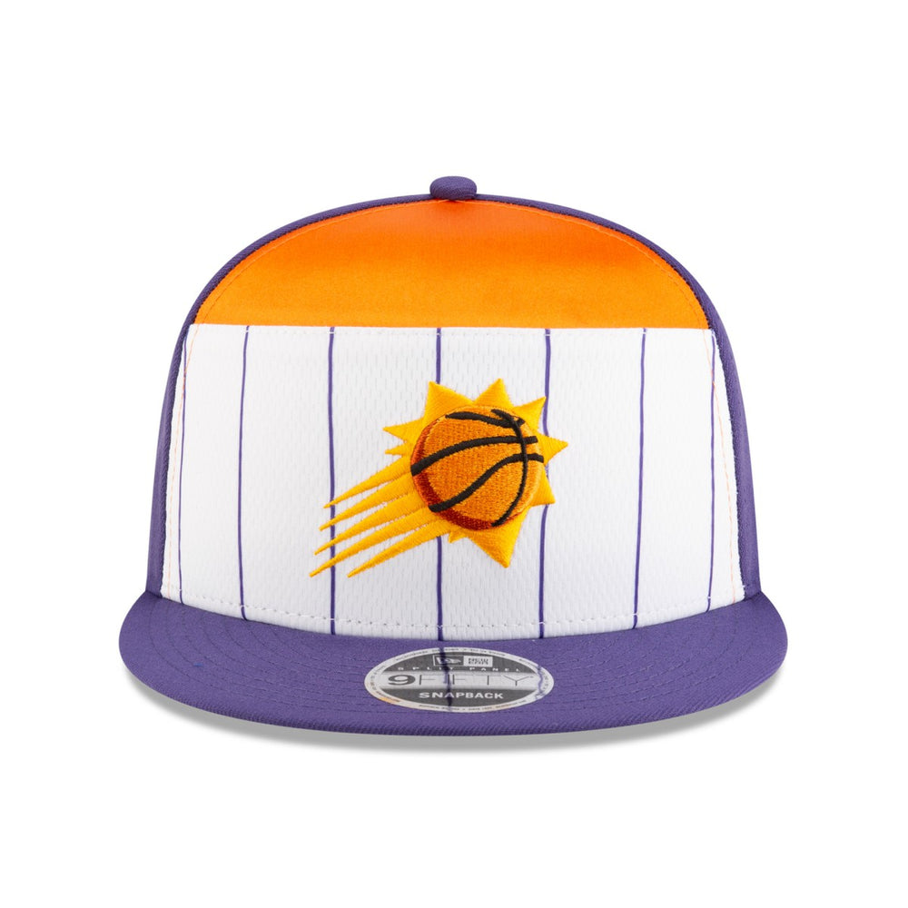 New Era Phoenix Suns 2025 NBA Tip Off Split Panel 9FIFTY Snapback Hat White/Purple