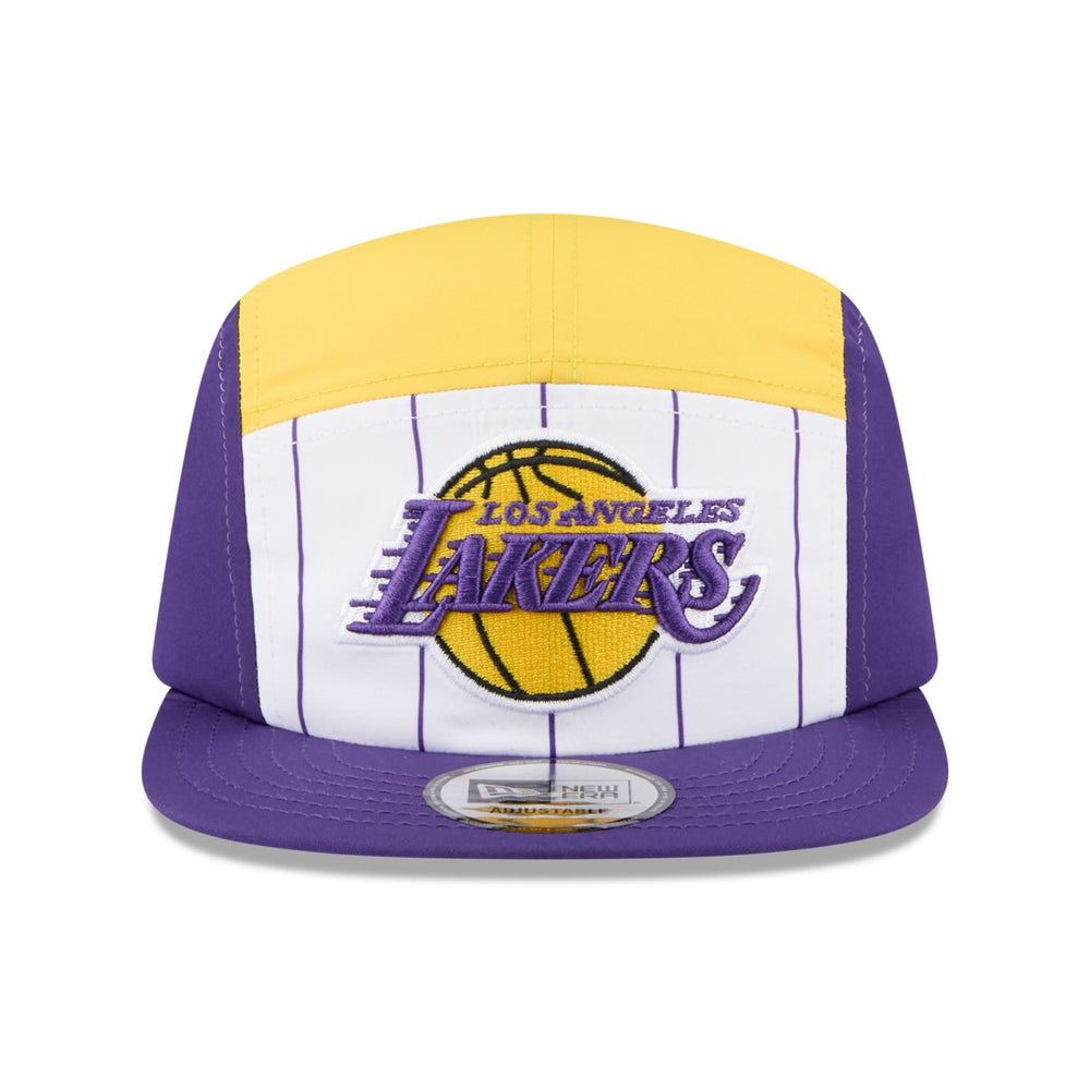 New Era Los Angeles Lakers 2025 NBA Tip Off Camper Adjustable Hat White/Purple
