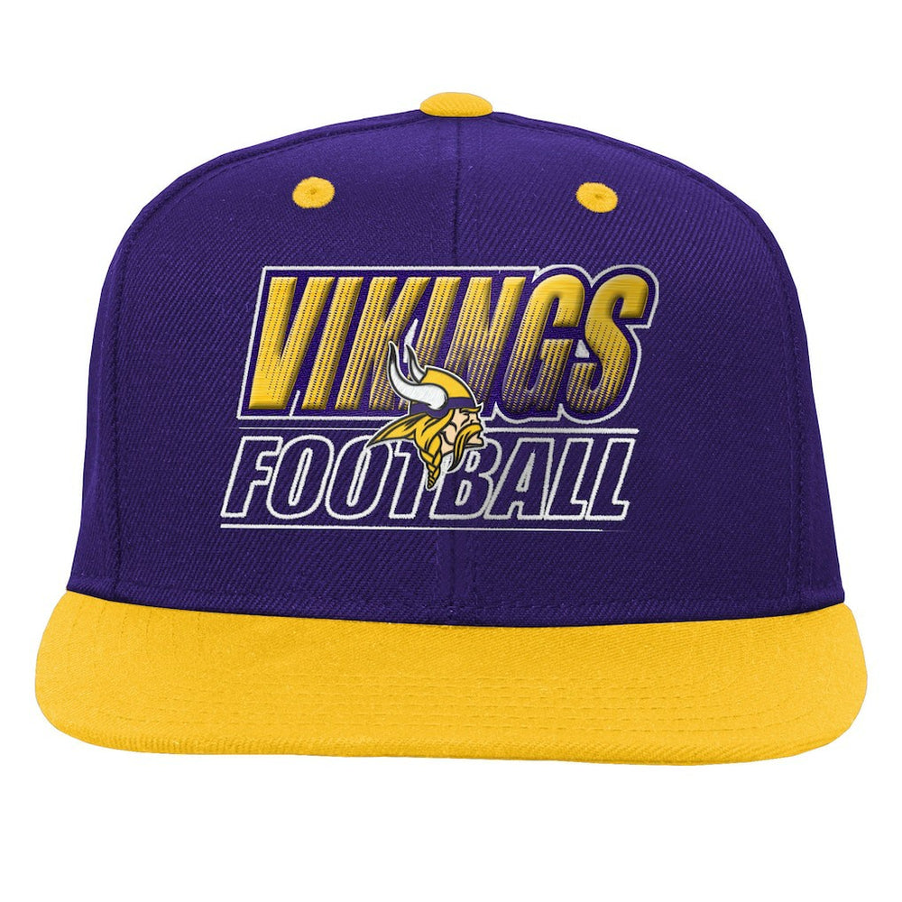 Minnesota Vikings Outerstuff Youth Team Gradient Deadstock Snapback Hat - Purple - NFL