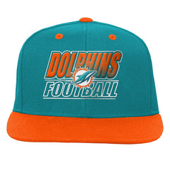 Miami Dolphins Outerstuff Youth Team Gradient Deadstock Snapback Hat - Aqua - NFL