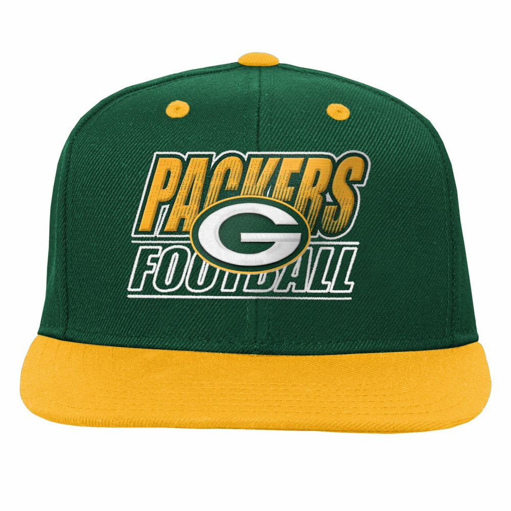 Green Bay Packers Outerstuff Youth Team Gradient Deadstock Snapback Hat - Green - NFL