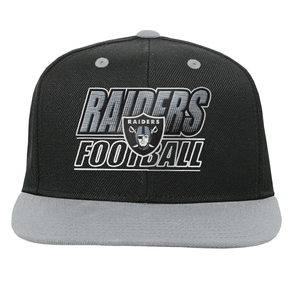 Las Vegas Raiders Outerstuff Youth Team Gradient Deadstock Snapback Hat - Black - NFL