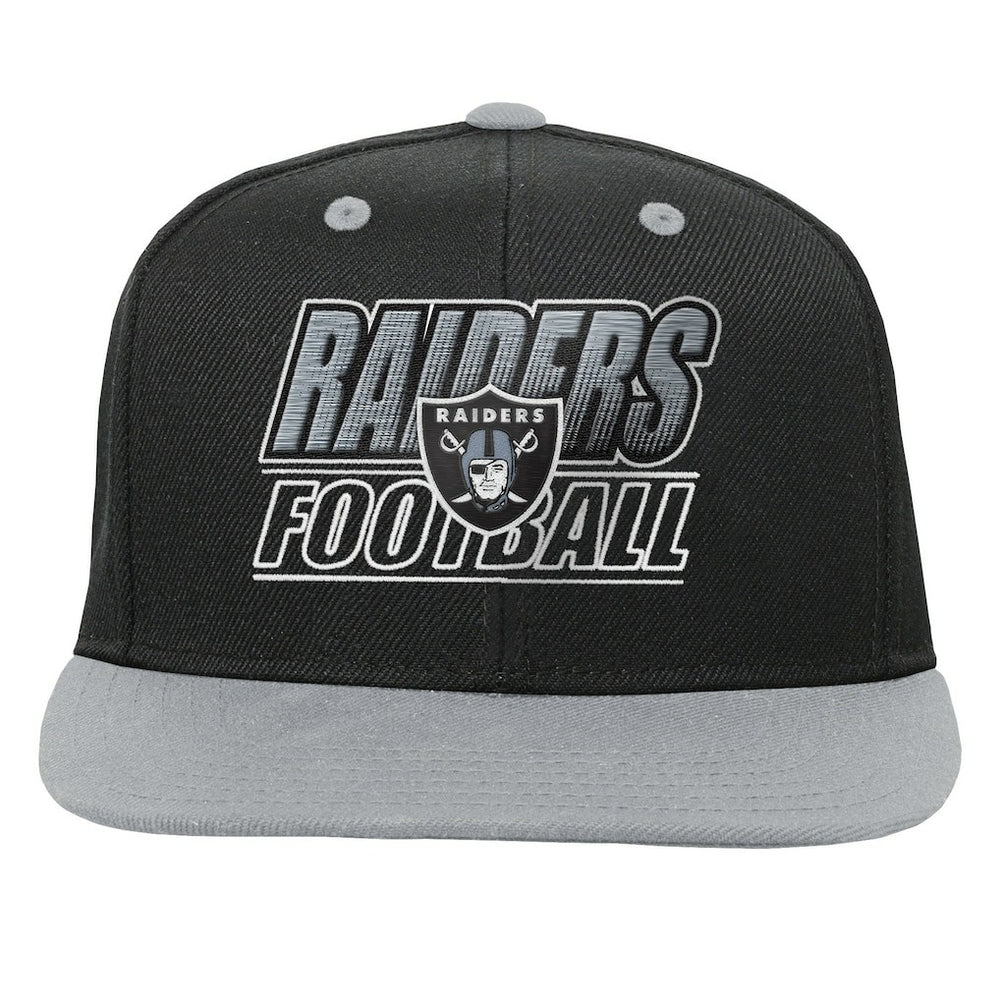 Las Vegas Raiders Outerstuff Youth Team Gradient Deadstock Snapback Hat - Black - NFL