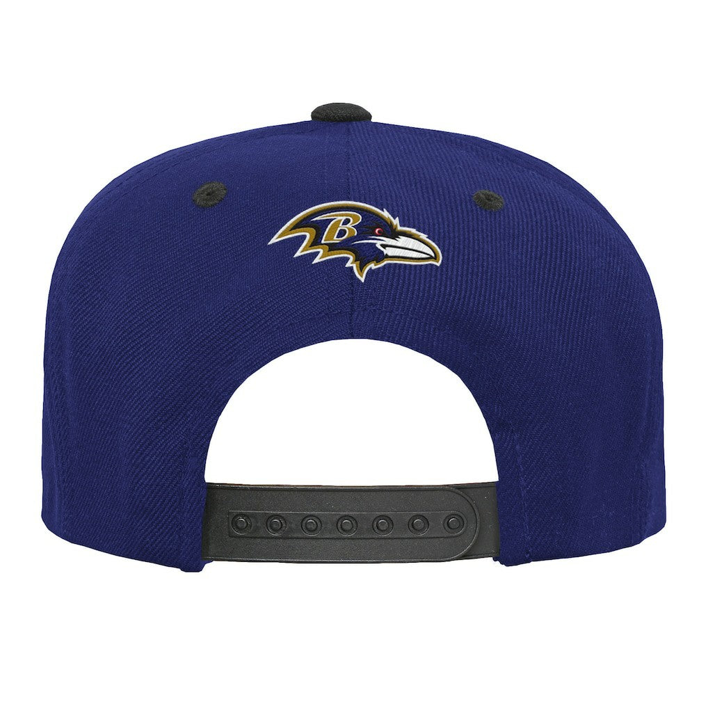 Baltimore Ravens Outerstuff Youth Team Gradient Deadstock Snapback Hat - Purple - NFL