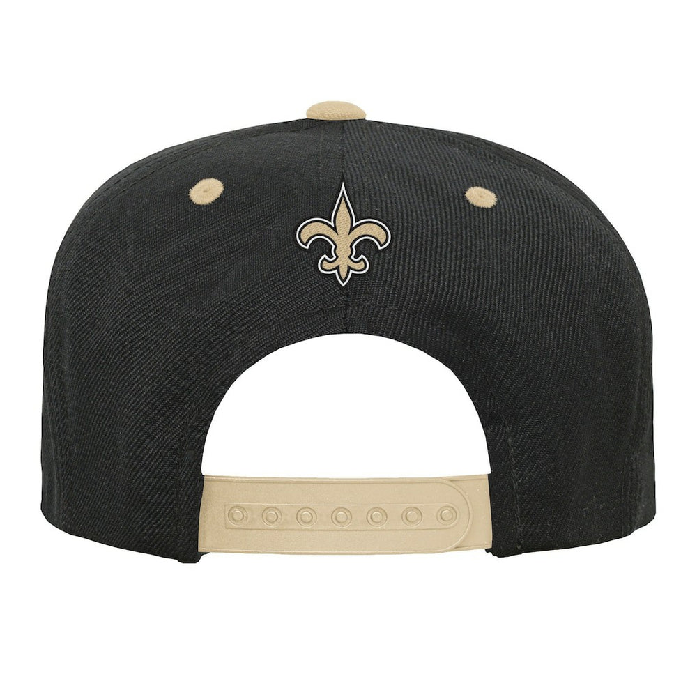 New Orleans Saints Outerstuff Youth Team Gradient Deadstock Snapback Hat - Black - NFL