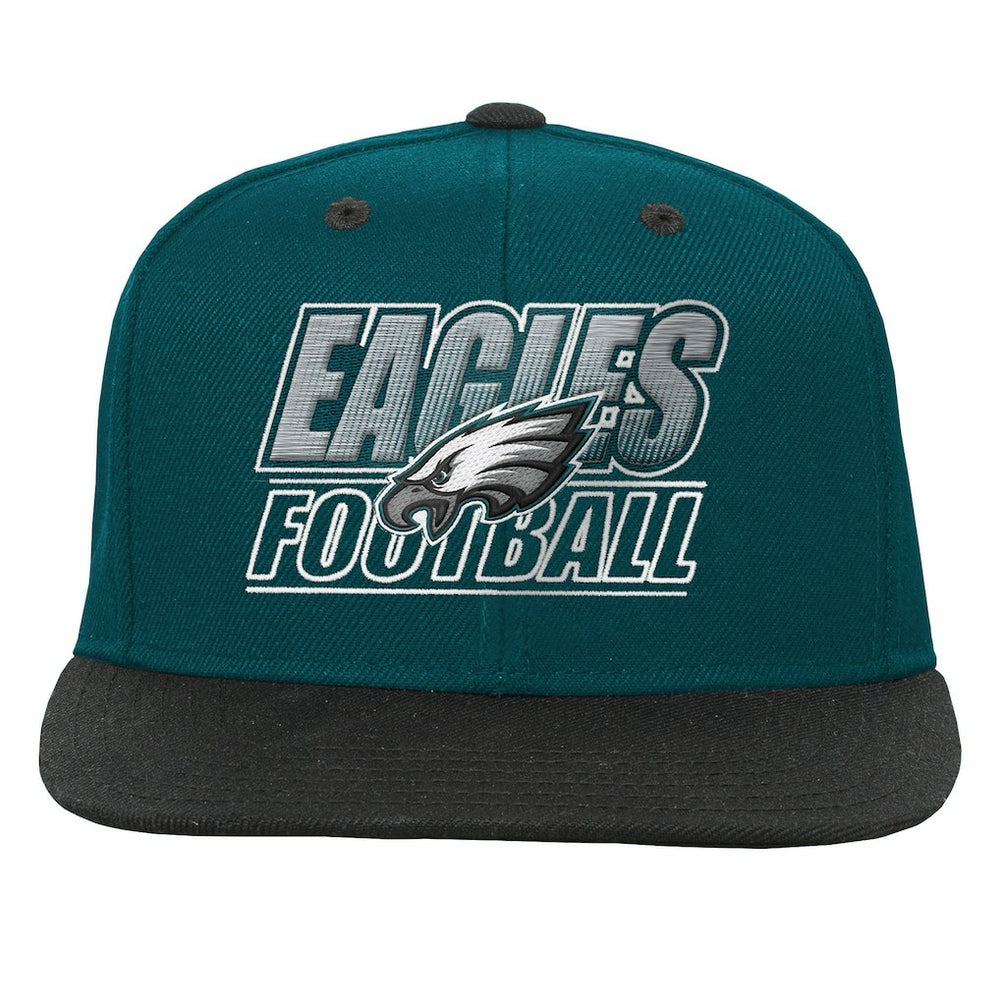 Philadelphia Eagles Outerstuff Youth Team Gradient Deadstock Snapback Hat - Midnight Green - NFL
