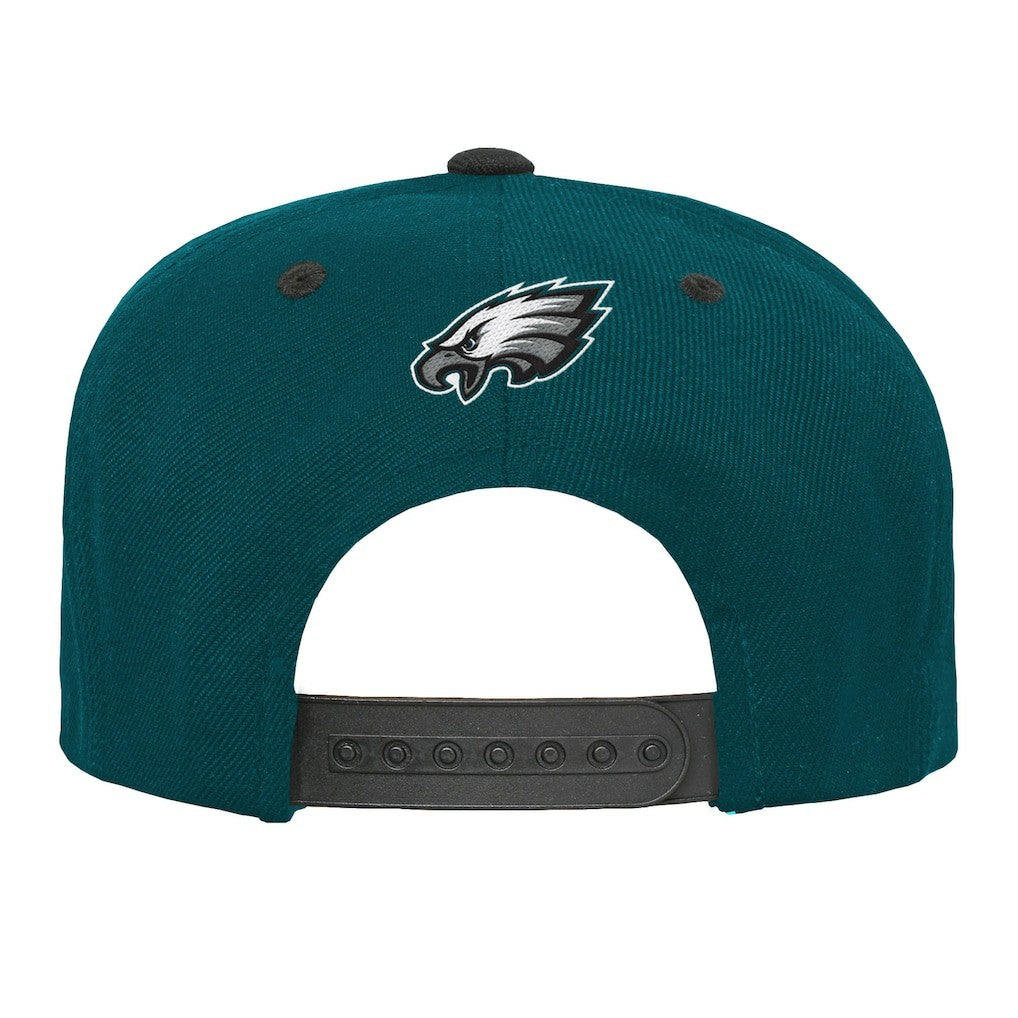Philadelphia Eagles Outerstuff Youth Team Gradient Deadstock Snapback Hat - Midnight Green - NFL