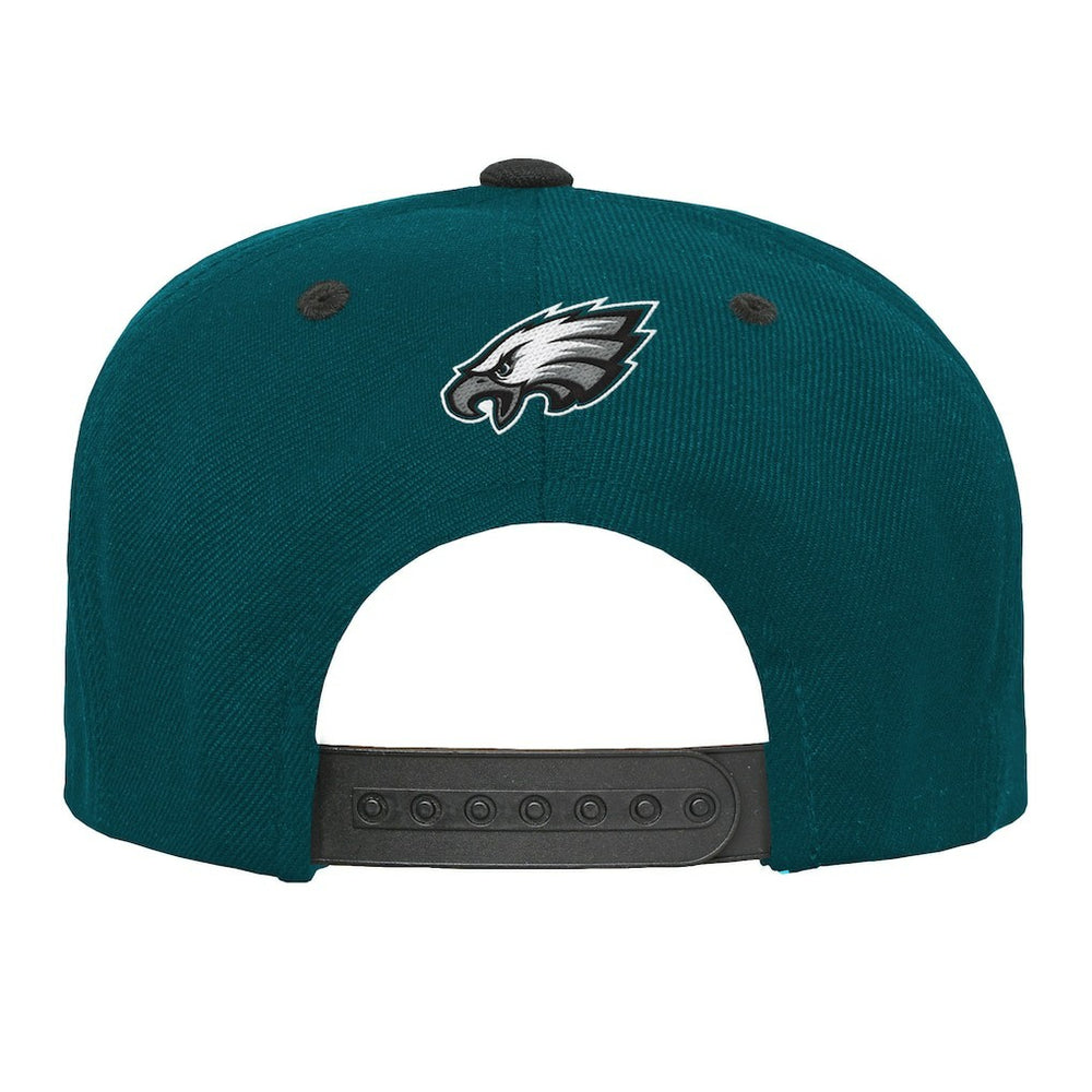Philadelphia Eagles Outerstuff Youth Team Gradient Deadstock Snapback Hat - Midnight Green - NFL