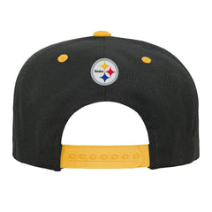 Pittsburgh Steelers Outerstuff Youth Team Gradient Deadstock Snapback Hat - Black - NFL