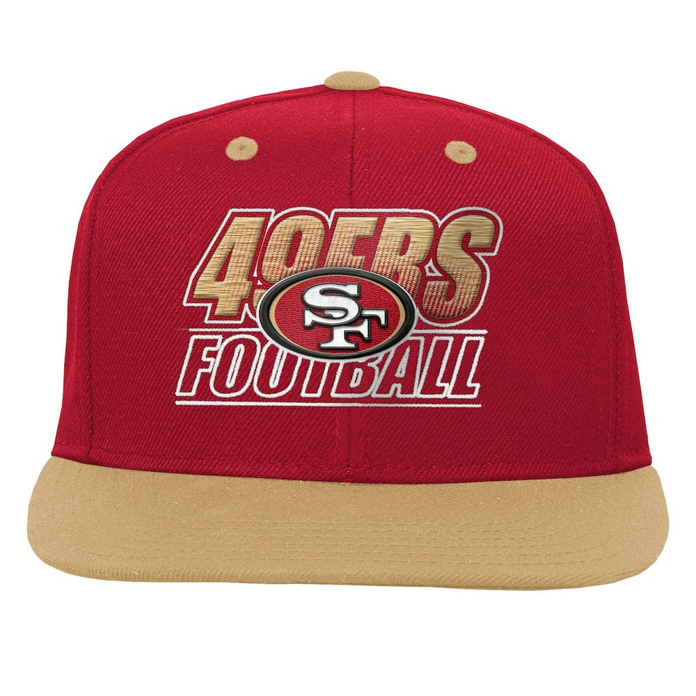 San Francisco 49ers Outerstuff Youth Team Gradient Deadstock Snapback Hat - Scarlet - NFL