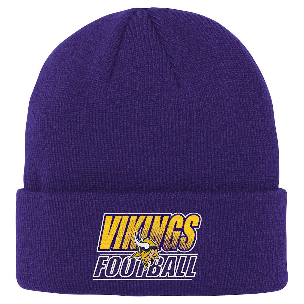 Minnesota Vikings Outerstuff Youth Team Gradient Cuffed Knit Hat - Purple - NFL