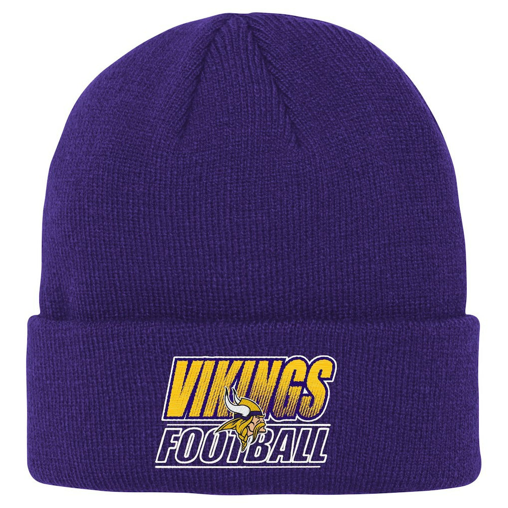 Minnesota Vikings Outerstuff Youth Team Gradient Cuffed Knit Hat - Purple - NFL