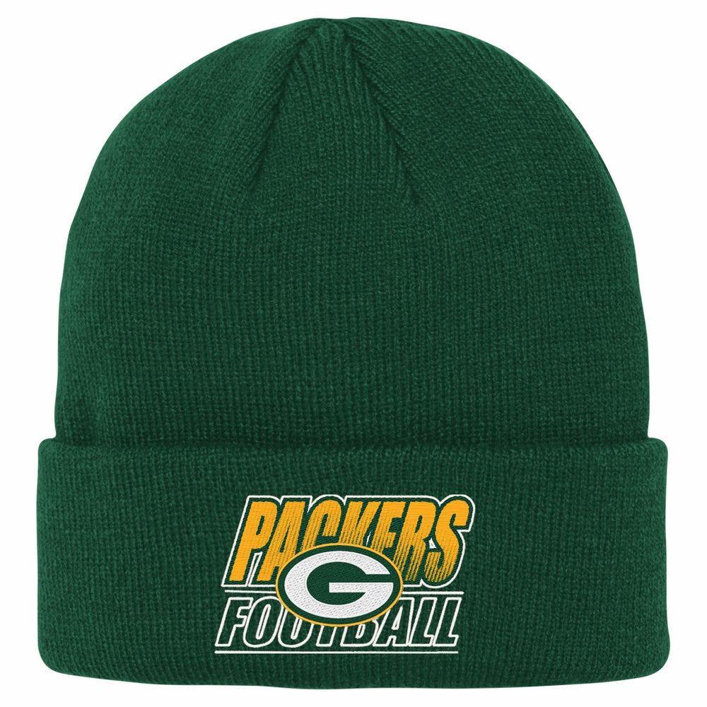 Green Bay Packers Outerstuff Youth Team Gradient Cuffed Knit Hat - Green - NFL