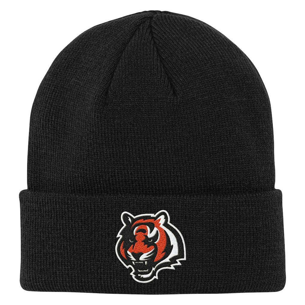Cincinnati Bengals Outerstuff Youth Team Gradient Cuffed Knit Hat - Black - NFL