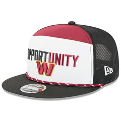 Washington Commanders New Era 2025 Inspire Change Split Panel 9FIFTY Snapback Hat - White/Black - NFL