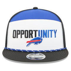 Buffalo Bills New Era 2025 Inspire Change Split Panel 9FIFTY Snapback Hat - White/Black - NFL