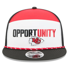 Kansas City Chiefs New Era 2025 Inspire Change Split Panel 9FIFTY Snapback Hat - White/Black - NFL