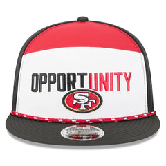 San Francisco 49ers New Era 2025 Inspire Change Split Panel 9FIFTY Snapback Hat - White/Black - NFL