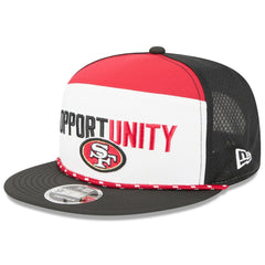 San Francisco 49ers New Era 2025 Inspire Change Split Panel 9FIFTY Snapback Hat - White/Black - NFL
