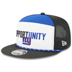 New York Giants New Era 2025 Inspire Change Split Panel 9FIFTY Snapback Hat - White/Black - NFL