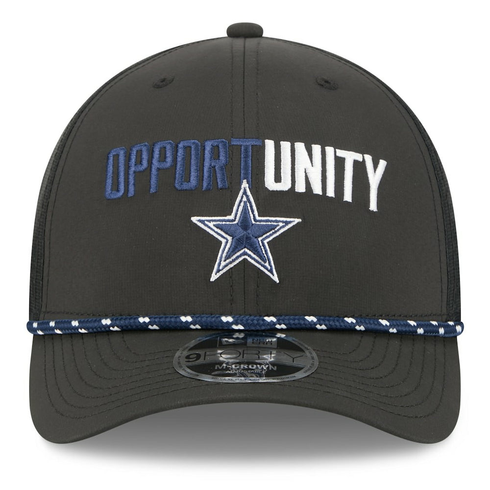 Dallas Cowboys New Era 2025 Inspire Change 9FORTY M-Crown Adjustable Hat - Black - NFL